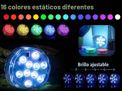 Hitop™ Luces LED Sumergibles | Dale Vida a Tu Piscina en Segundos 🌈