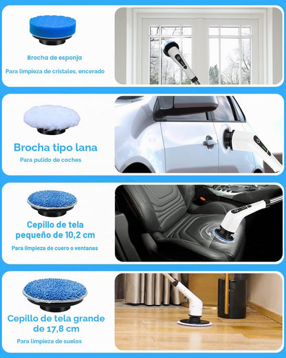 LavaBravo™ | Fregadora Eléctrica Inalámbrica | Adiós a Frotar y Agacharte para Limpiar